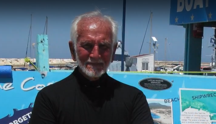 96 year old veteran diver, lifestyle image