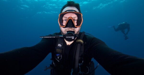 Diver wearing Ranger BCD underwater, lifestyle image